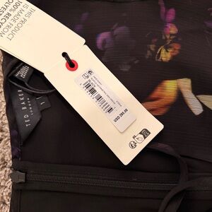 Ted Baker Black Dress with Floral Accents